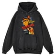 thumbnail image 2 of Sudadera con capucha para hombre, estilo retro desgastado, con el regreso del gato Vampurr, 100 % algodón, ropa deportiva holgada de otoño, sudadera informal de gran tamaño, 2 of 4