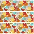 thumbnail image 4 of EREHome Set de 6 Sets de Table Érable Coloré Automne, Protecteur de Table 12x18 Pouces, 4 of 5