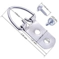 thumbnail image 2 of Ganchos para cuadros con anillo en D de alta resistencia con tornillos, accesorios para colgar cuadros con anillo en D grande y ancho, 40 piezas, ganchos para cuadros con 2 orificios para pinturas, es, 2 of 5