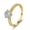 Gold Plated, variant on Luxury VVS1 D Color Exquisite Cut 1 Carat Moissanite Rings for Women - Wedding Engagement Gold Plated Jewelry 