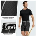 thumbnail image 2 of Davion Compression Shorts Men with Cup Pocket,Baseball Sliding Shorts for Men Football Biking Running（BlackWhte-M）, 2 of 6