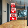 thumbnail image 4 of Square Plus Receiving Dock Right Arrow Wall or Door Sign | Health & Safety Warehouse Business Signage - Medium, 4 of 9