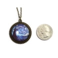 thumbnail image 2 of Van Gogh Starry Night Necklace - Classic Art Print Pendant - Brass setting - Gift for Women - Jewelry Under 30, 2 of 6