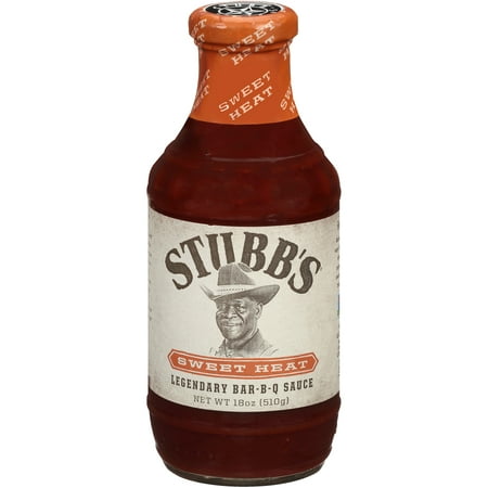Stubb's Sweet Heat Bar-B-Q Sauce, 18 oz (The Best Rib Sauce)