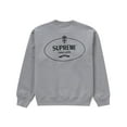 thumbnail image 2 of Supreme Men's Crest Crewneck (FW24) Ash Grey, from StockX, 2 of 3