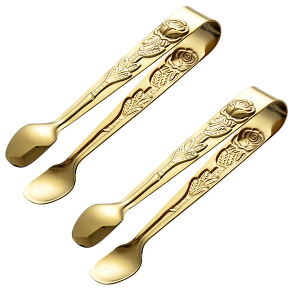 pinzas de acero inoxidable para alimentos, cubitos de hielo y galletas, para el hogar, restaurante y hotel.
