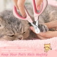 thumbnail image 7 of ZIVACATE Cat Nail Clipper,Cat Nail Trimmer with Safety Guard Professional Stainless Steel Cat Claw Clipper & Trimmer for Small Animals Cats Puppies Kittens Birds Rabbits (Pink), 7 of 7