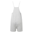 thumbnail image 4 of Women's 2024 Summer Short Jumpsuit - Loose Fit V Neck Romper with Pockets, Polyester Spandex, S-XXL, 4 of 7