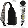 thumbnail image 3 of Floral Bohemian Sling Backpack Artistic Tribal Lightweight Daypack for Gym Use, 3 of 6