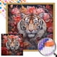 thumbnail image 1 of Pintura de diamante 5D DIY taladro redondo completo parcial AB Tigera Kit 45x45cm, 1 of 9