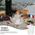 thumbnail image 4 of WRITWAA Clear Glass Tea Strainer with Fine Mesh Filter, Perfect Essential Accessory for Tea and Brewing Enthusiasts, 4 of 6