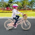 thumbnail image 3 of Gymax Vélo pour Enfants Rétro 18 Pieds' avec Guidon et Selle Réglables en Hauteur Rose, 3 of 10