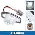 thumbnail image 3 of Unique Bargains 1 Pair Car 6000K White LED License Plate Light Assembly 34102-SLN-A01 2835SMD for Honda Civic 2012, 3 of 6