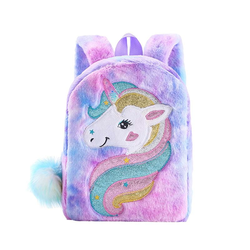 Magic horse Bag Backpack Girls Kids Cartoon Poppet Pink Toddler Schoolbag Unicom 