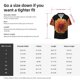 thumbnail image 5 of Fotbe Orange Dalia Camisa Estampada de Manga Corta para Hombre, Casual de Verano, Estilo Playero, Sin Arrugas-X-Large, 5 of 5