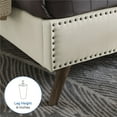 thumbnail image 4 of DeCoro Austin Diamond Tufted Upholstered Platform Bed | Headboard and Wood Frame with Wood Slat Support, Full, Peyton Shell, 4 of 10