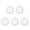 White*B, variant on Blateno 5 Pack Hair Catcher Shower Drain Covers To Help Clogs, Protector Silicone Bathtub Hair Stopper Easy to Install and Clean Suit for Bathroom Tub Shower and Sink