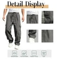 thumbnail image 5 of Alivor Men's Casual Cargo Pants Elastic Waist Lightweight Summer with Pockets M-3XL, 5 of 7