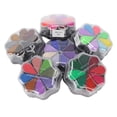 thumbnail image 1 of Washable Ink Pad, Petal Shape 6 Pcs Ink  Pad Strong Coverage DIY Rubber 8 Metal Colors  For Dogs, 1 of 8