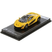 McLaren P1 Volcano Yellow Metallic with Black Top Hypercar League Collection 1/64 Diecast Model Car by PosterCars