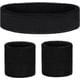 thumbnail image 1 of Conjunto de diadema y muñequeras deportivas de algodón, conjunto de diadema antiesguinces y altamente elástica absorbente del sudor, accesorios de fitness para hombres y mujeres, 1 of 5