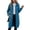 Blue, variant on Women's Zip Up Hoodies Long Tunic Sweatshirts with Pockets Fleece Casual Long Sleeve Fall Jacket Coat