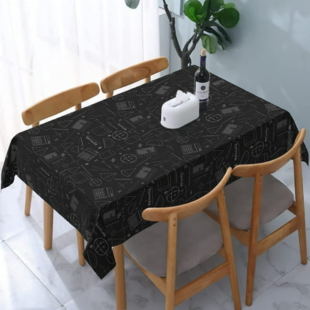 

WISH TREE Retro Floral Tablecloth Orange Sunflower Tablecloths Waterproof Tablecloth Wrinkle Free Tablecloth for Dining Room Rectangle Tablecloth