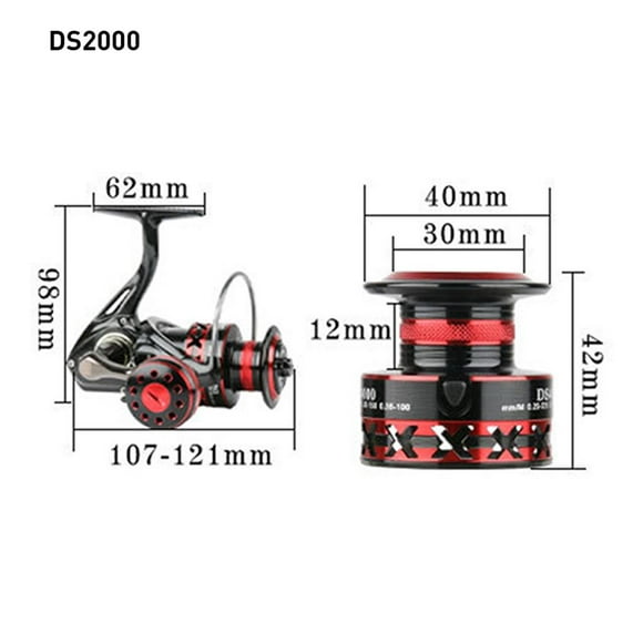 Soidarity LISTO EN STOCK Max Drag 30 kg 2000-7000 Tamaño 12 + 1 Rodamientos de bolas Big Trolling Carretes de pesca Carpa de metal Pescar Soidarity OD008543-00