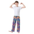 thumbnail image 3 of Boy's Pajama Pants Boys' Long Sleep Pants Children's Pajama Pants Loose Fitting Pajama Pants are Convenient to Put on and Take off S Colored Waves, 3 of 9