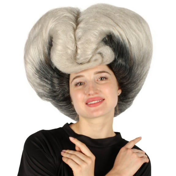 HPO Adult Unisex Drag Queen Multiple Colo Bouffant Wig, Breathable Capless Cap, Flame-retardant Synthetic Fiber