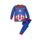 thumbnail image 1 of Conjunto de pijamas de manga larga para niños y niñas, ropa de dormir de dibujos animados de superhéroes, 2-7T, 2022, 1 of 4