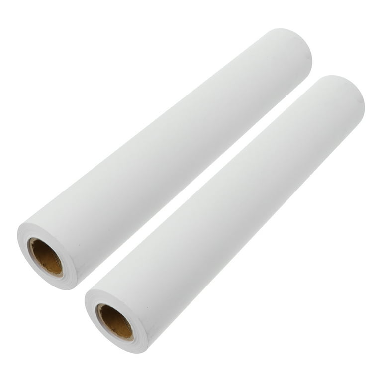 2 Rolls White Arts and Crafts Paper Rolls Fadeless Bulletin Board Paper, Size: 500X30CM