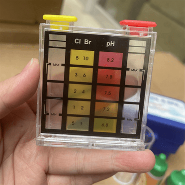 5-Way Test Kit for Pool & SPA Acid Demand Chlorine Total Alkalinity Bromine PH Water Quality Tester Set,1 x 5-Way Test Kit