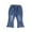 White, variant on Utoimkio Toddler Girls Flared Denim Pants Elastic Waisted Jeans Size 1-6T