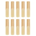thumbnail image 1 of YLSHRF 10Pcs Tenor Saxophone Reeds Portable Wood Color Saxophone Reeds For Music Lovers, 1 of 8