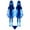 2PC #46, variant on 3-Pack Halloween Ghost Girl Garden Stake Lights, Spooky Glowing Blue Floating Phantom Acrylic Yard Decor, Scary Landscape Lighting for Welcome Trick-or-Treaters Neighbors