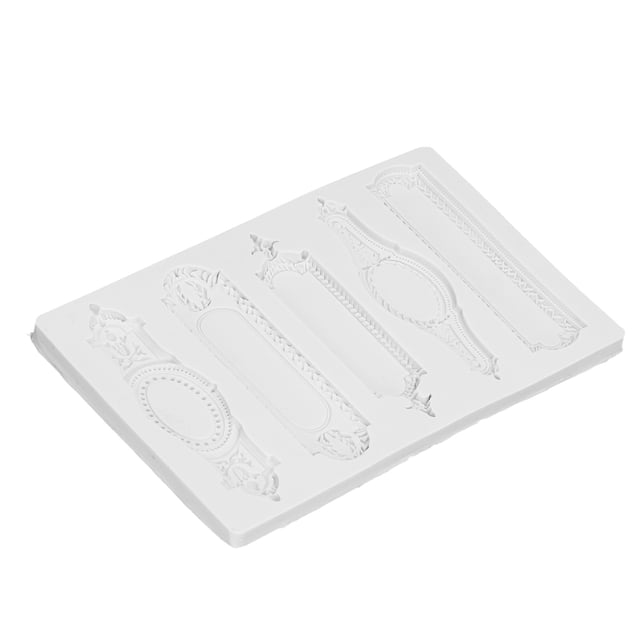 Molde de silicona, molde de silicona duradero y seguro para hornear, molde para borde de fondant, artesanía superior