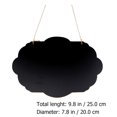 thumbnail image 4 of MasteelfCA 2 Pcs Double-sided Cloud Shape Boards Lanyard Design Display Chalkboards (Black), 4 of 8