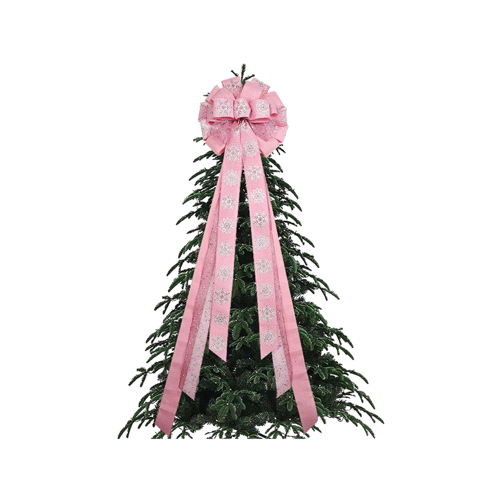 moobom Christmas Tree Topper Bow Office 1pc Diy Home Hanging School