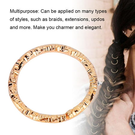 Greensen 100pcs Hair Braid Rings Dreadlock Hair Clips Loops