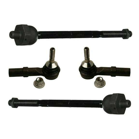 4 Pc Steering Kit Front Inner & Outer Tie Rod Ends 2WD & 4WD
