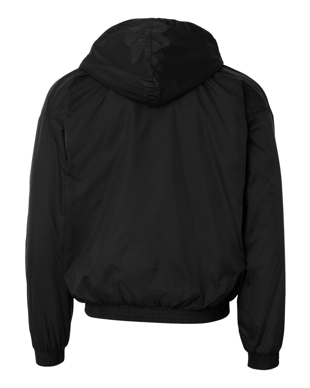 HOODED TAFFETA JKT/FLC LD BLACK 4XL
