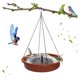 thumbnail image 3 of Baños para pájaros para exteriores: fuentes solares para baño de pájaros, cuenco para baño de pájaros con bomba de fuente solar, comedero para pájaros con energía solar, 3 of 5