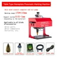 thumbnail image 3 of 170 * 110mm Pneumatic Marking /Electricity Marking Machine Desktop Car Nameplate Marking Machine Metal Parts Engraving Machine, 3 of 7