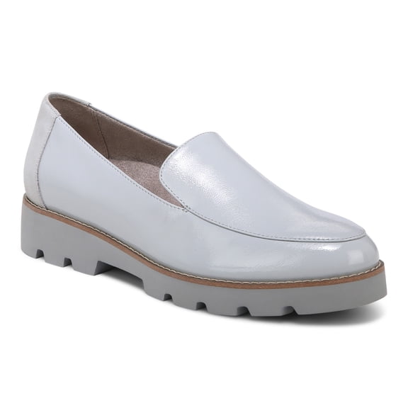 Vionic Womens Kensley Laceless Patent Leather Loafers