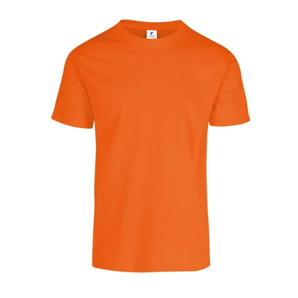 Playera Peso Completo para Caballero Color Naranja Tamano Mediana Yazbek C0300 Walmart en linea