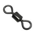 thumbnail image 2 of 100pcs Fishing Rolling Swivel Connector Barrel Bearing Solid Ring Sea Fishing Tackle Accessory Tool, 2 of 8