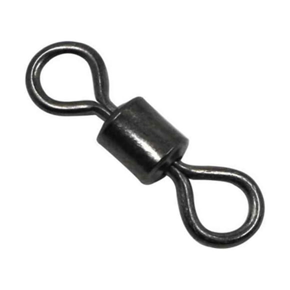 fastboy 100 Pcs Émerillons de Pêche Flexible en Acier Inoxydable Baril Roulant Connecteur de Protection Pivotant Accessoire de Matériel Composant à Enclenchement 5#
