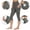 #New-Dark Gray, variant on PFRNLF Capri Leggings for Women Summer Stretch High Waisted Soft Casual Workout Yoga Pants with Pockets