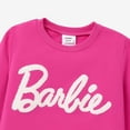 thumbnail image 4 of Barbie Girls Sweatshirts Letter Embroidered Long Sleeves Roseo Cotton Pullover Top Sizes 3-10, 4 of 8